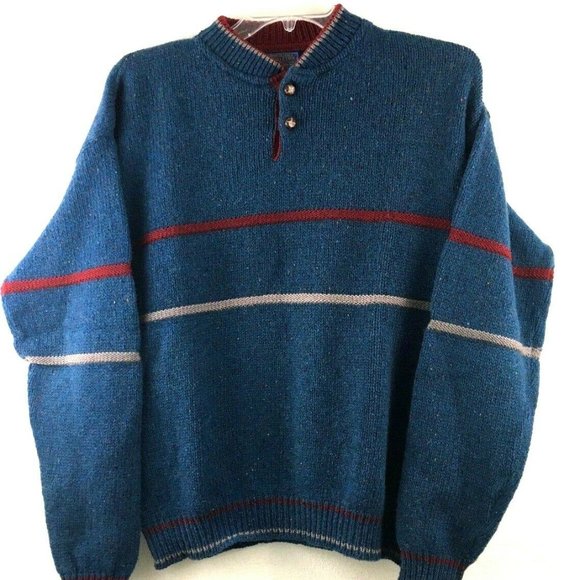 Pendleton Vintage 100% Virgin Wool Mens L Button Closure. Small hole in chest - Picture 1 of 10